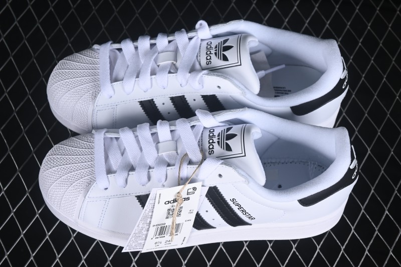 Adidas Superstar II Casual Skateboarding Shoes with Full-Grain Leather Shell Toe - IH8659