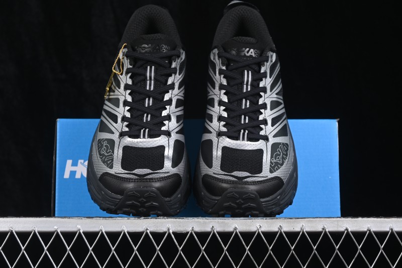 Hoka Mafate Speed 2 Trail Running Shoes with Lightweight Fresh Foam and Vibram Outsole - 1126851 BKSV