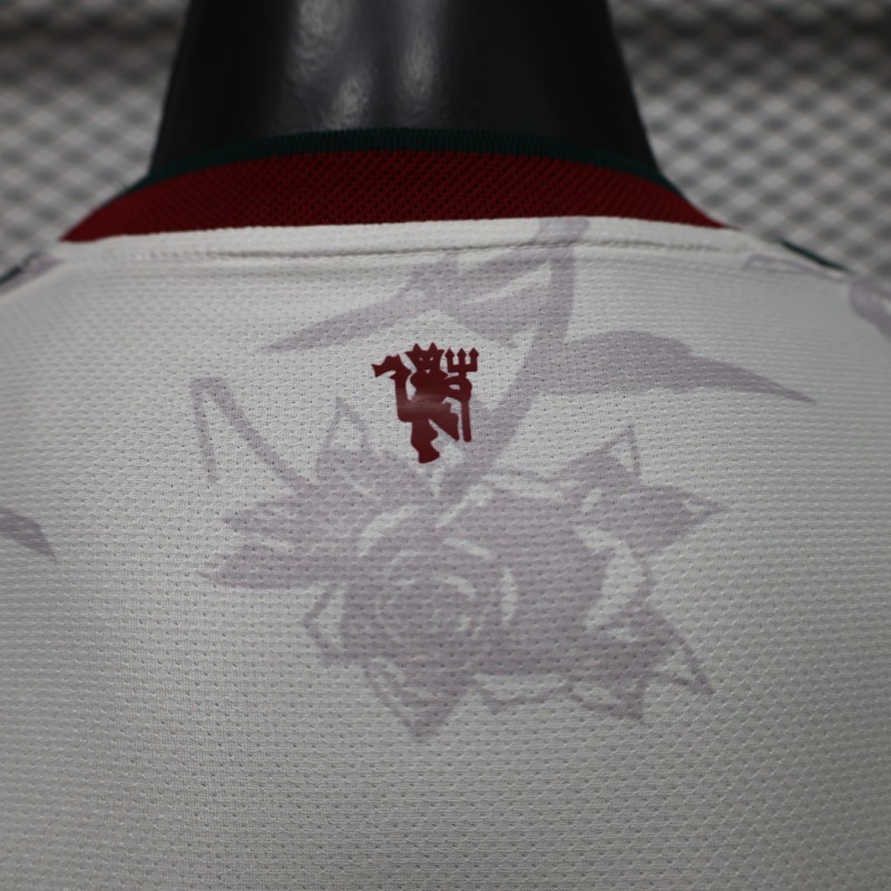 Player Version 26/27 Manchester United Away Grey White Rose   Special Edition Jersey