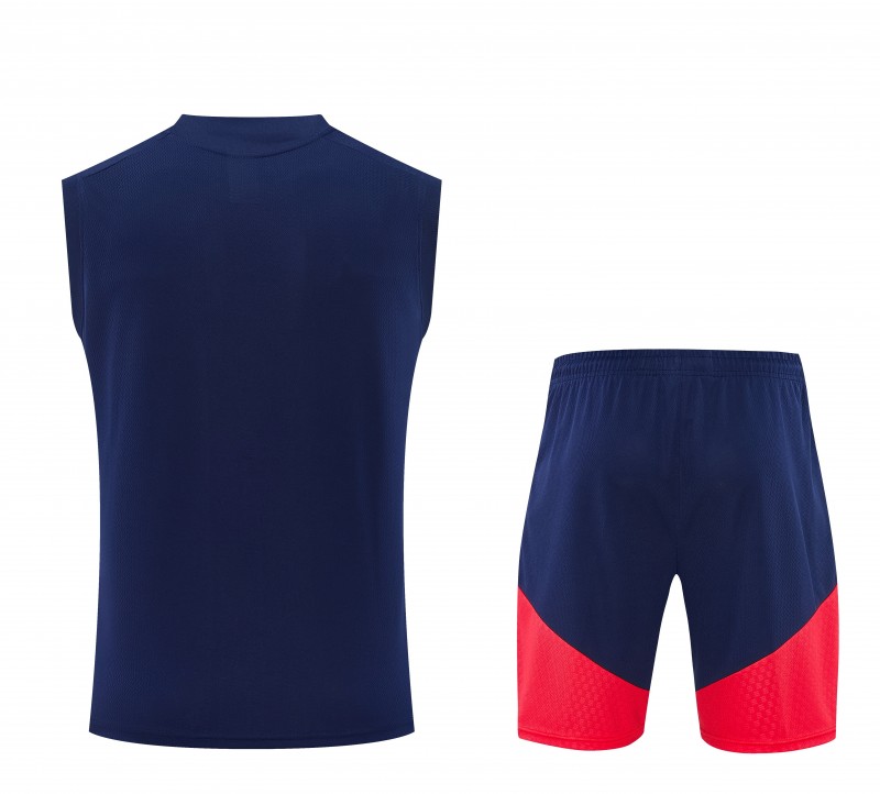 26/27 Arsenal Navy Blue Sleeveless Training Vest +Shorts Set