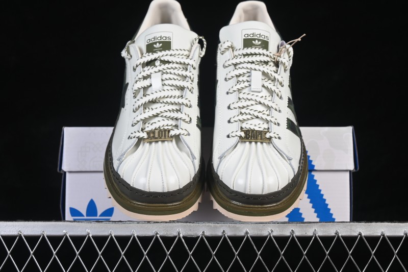 Adidas Superstar Shell-Toe Casual Sneakers with Serrated Sole - KJ1473