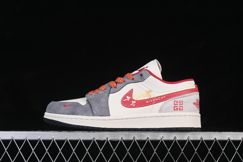 Jordan Air Jordan 1 Low Retro Basketball Shoes with Premium Leather and Custom Detailing - JP2026-130