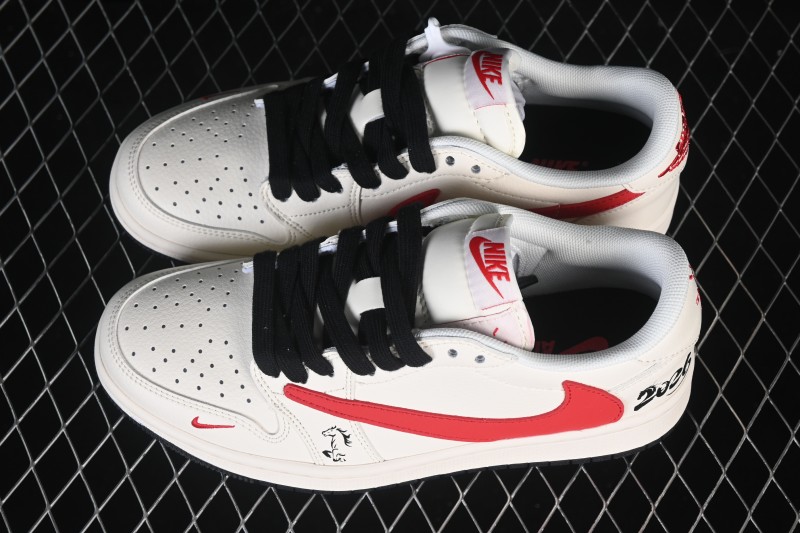 Nike Air Jordan 1 Low Retro Basketball Shoes Year of the Horse Limited Edition - QW5288-140