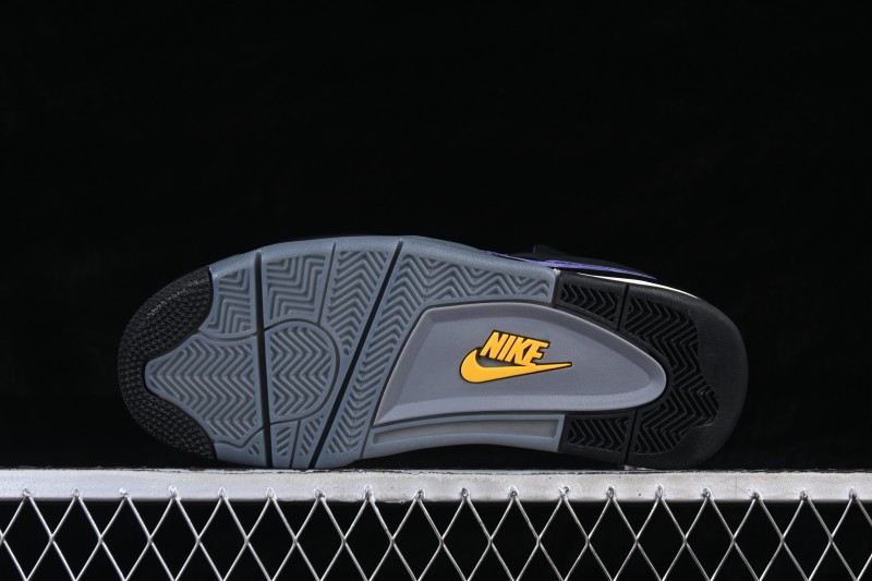 Nike Air Jordan 4 Retro OG 'Lakers' Basketball Shoes with Premium Leather and Iconic Design - FV5029-500