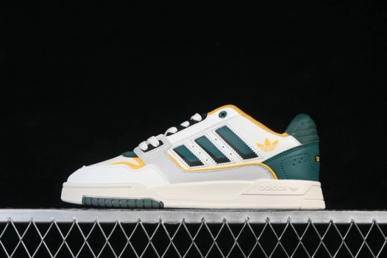 Adidas Originals Drop Step Low 2.0 Casual Skateboarding Shoes with Retro Basketball Style - IG1907
