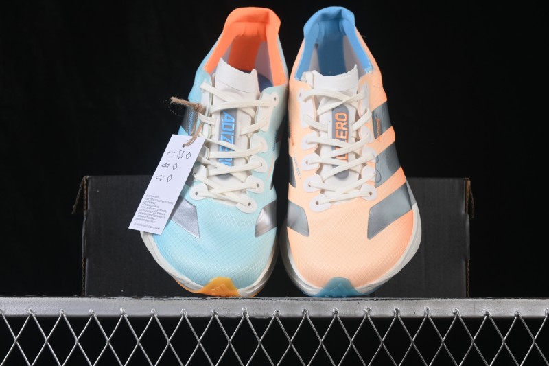 Adidas Adizero Adios 4 Lightweight Low-Top Running Shoes with Breathable Mesh - KH6360
