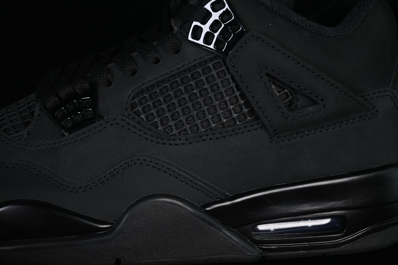 Air Jordan 4 Retro Black Cat Premium Suede Sneakers - FV5029-010