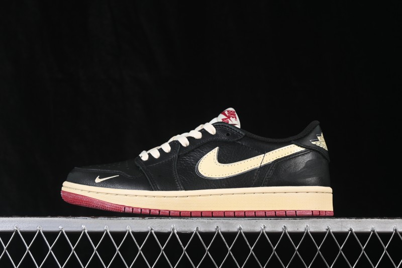 Nike Nigel Sylvester x Air Jordan 1 Low Retro Lifestyle Skateboarding Shoes - IB8958-001