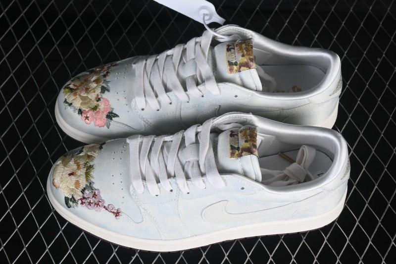 Nike Air Jordan 1 Low Suzhou Embroidery Low-Top Basketball Shoes - IQ1109-011