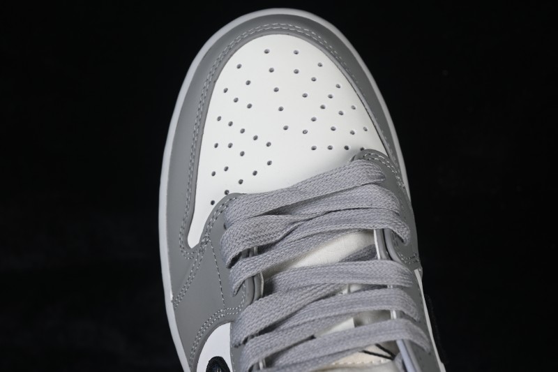 Dior x Air Jordan 1 Low AJ1 Collaboration Grey White Basketball Sneakers - CN8608-002