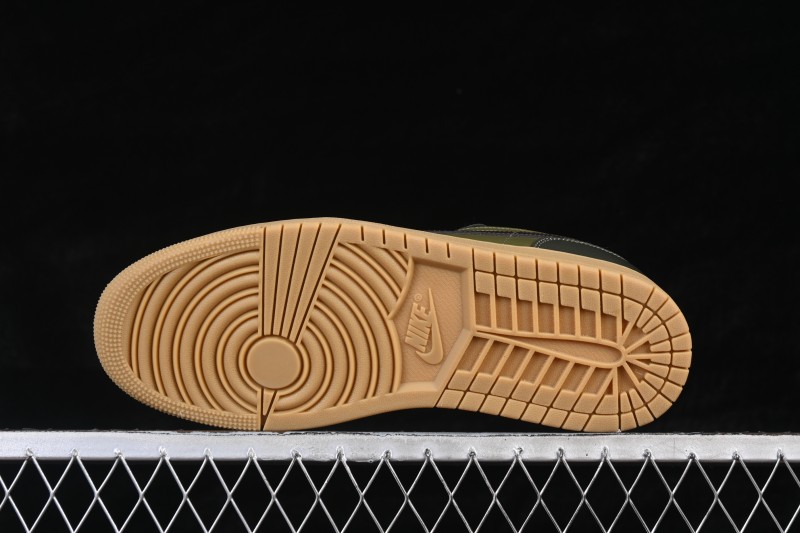 Air Jordan 1 Low OG Retro Basketball Shoes with Woven Leather Upper - IR0840-325