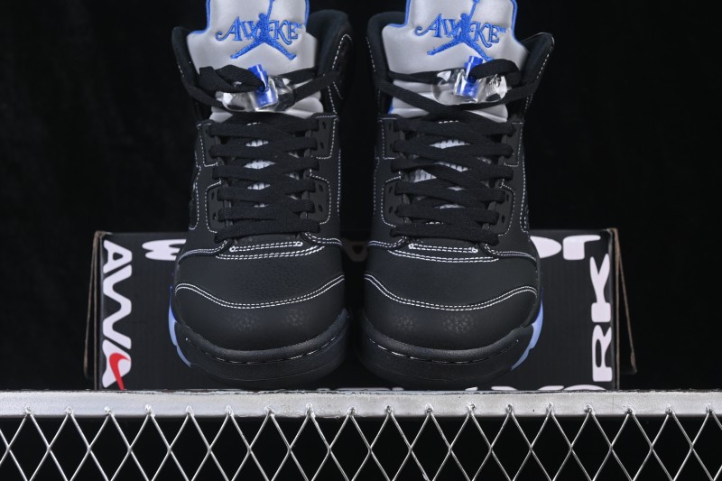 Nike Air Jordan 5 Retro x Awake NY Black Metallic High-Top Sneakers - DV4982-004