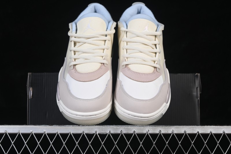 Nike Air Jordan 4 Remastered Retro Sneakers with Mixed Textile, Leather and Suede Upper - IB8862-141