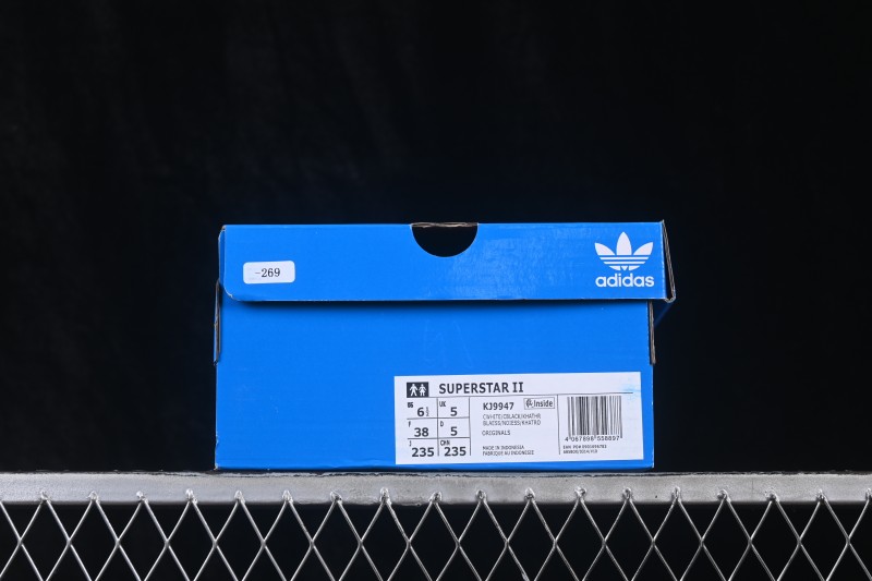 Adidas Originals Superstar II Shell Toe Casual Skate Shoes - KJ9947