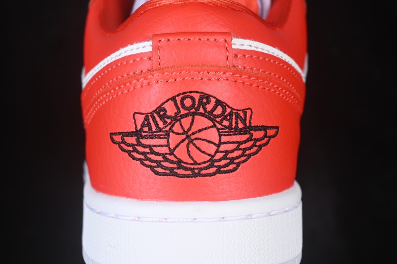 Nike Air Jordan 1 Low Retro Basketball Shoes with Classic Red and White Colorway - II9813-600