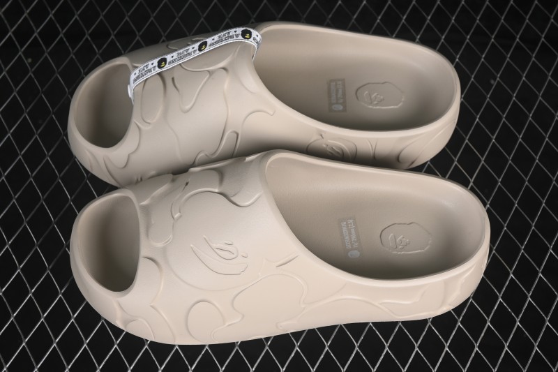 Bape EVA One-Piece Casual Comfort Slippers in Fog Grey - M323911