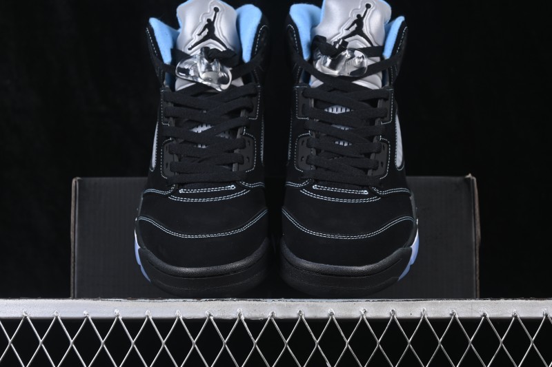 Nike Air Jordan 5 Retro 'Black University Blue' Men's Basketball Shoes - DD0587-008