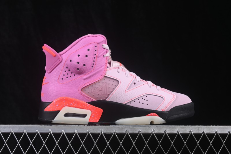 Jordan Air Jordan 6 Retro OG Sneakers with Playful Pink Accents - IQ5706-600