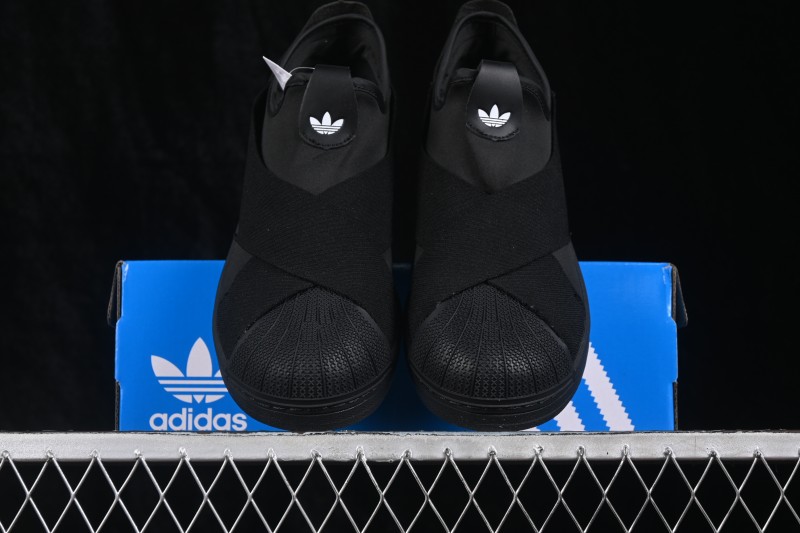 Adidas Originals Superstar Shell-Toe Lace-Up Casual Skateboarding Shoes - KH8208