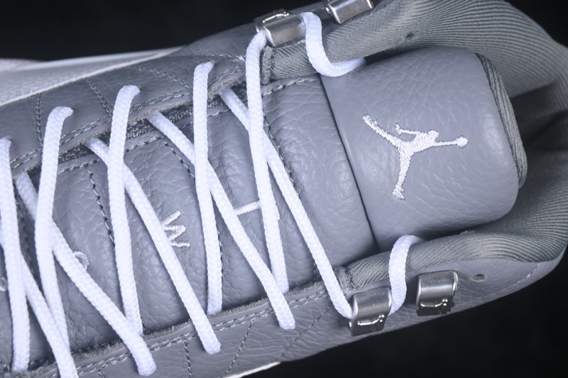 Nike Air Jordan 12 Retro High-Top Basketball Sneakers with Premium Leather and Stealth Colorway - CT8013-015