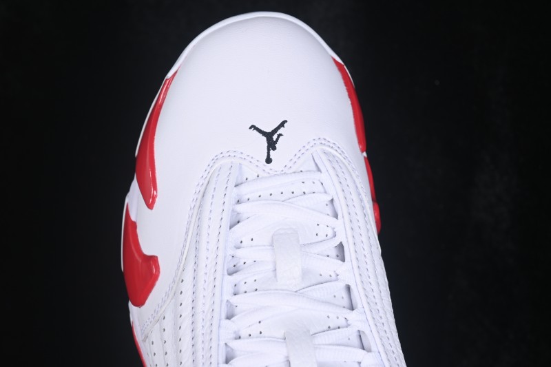 Air Jordan 14 Retro 'White Red' Premium Basketball Shoes - 487471-100