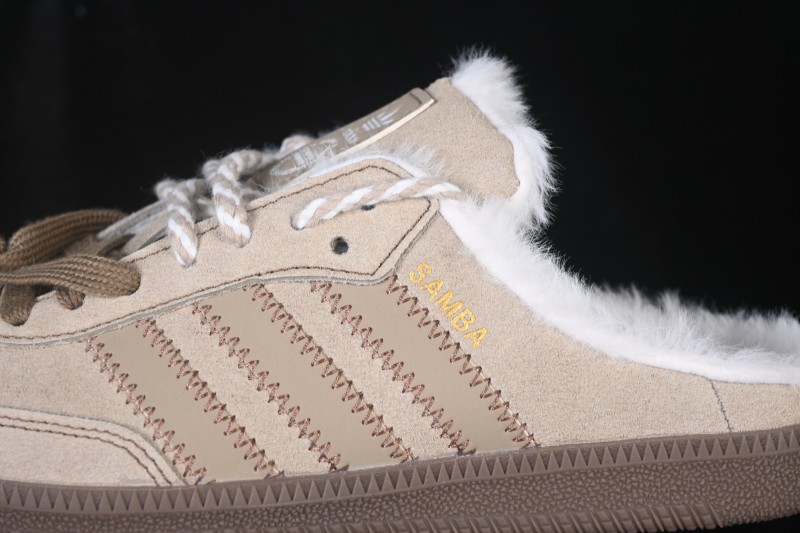 Adidas Samba OG Mule Casual Fleece-Lined Slip-On Shoes - HP5055