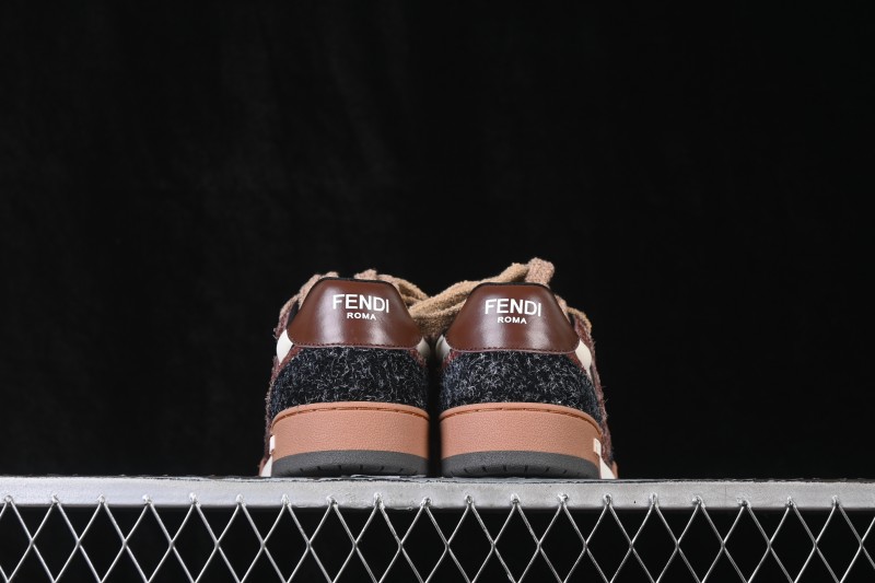 Fendi Match Round Toe Thick Sole Low Top Casual Sneakers - AHH2F1FHS