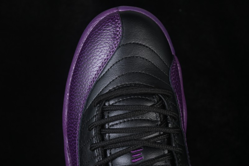 Nike Air Jordan 12 Retro Black Purple Gold Basketball Shoes - IW1218-098