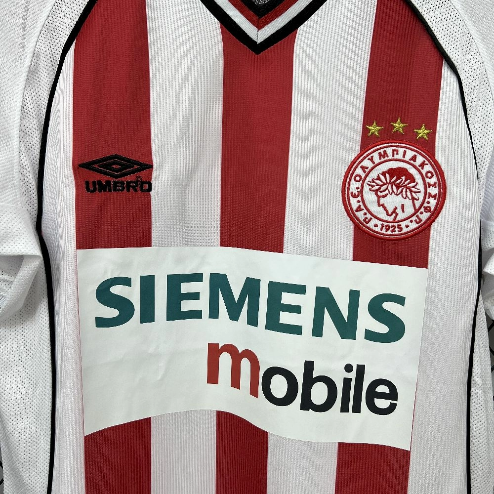 2001/02 Retro Olympiacos FC Home Jersey