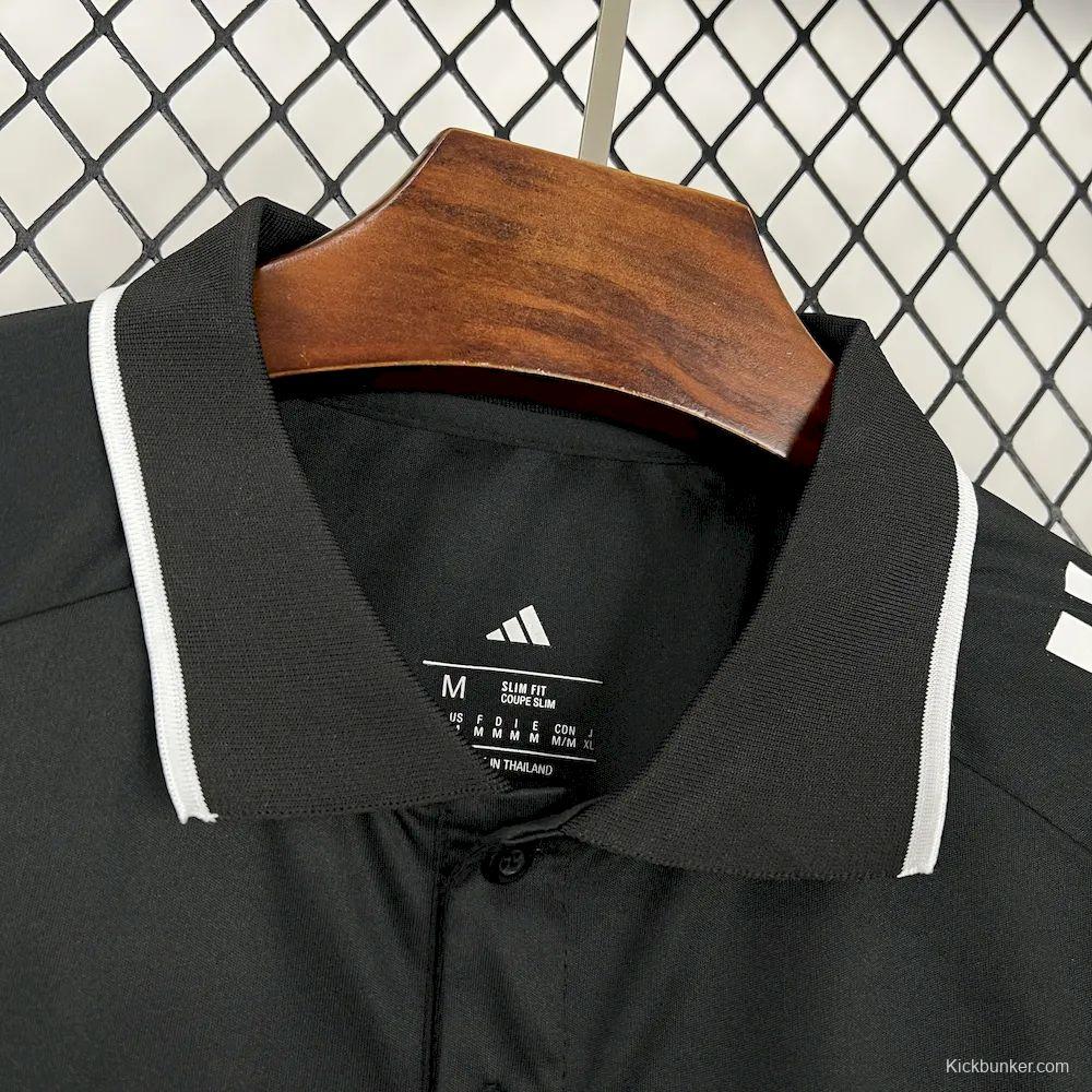 2025/26 Mens Sevilla FC Black Travel Polo Jersey