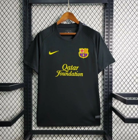 Retro 11/12 Barcelona Black Away Jersey
