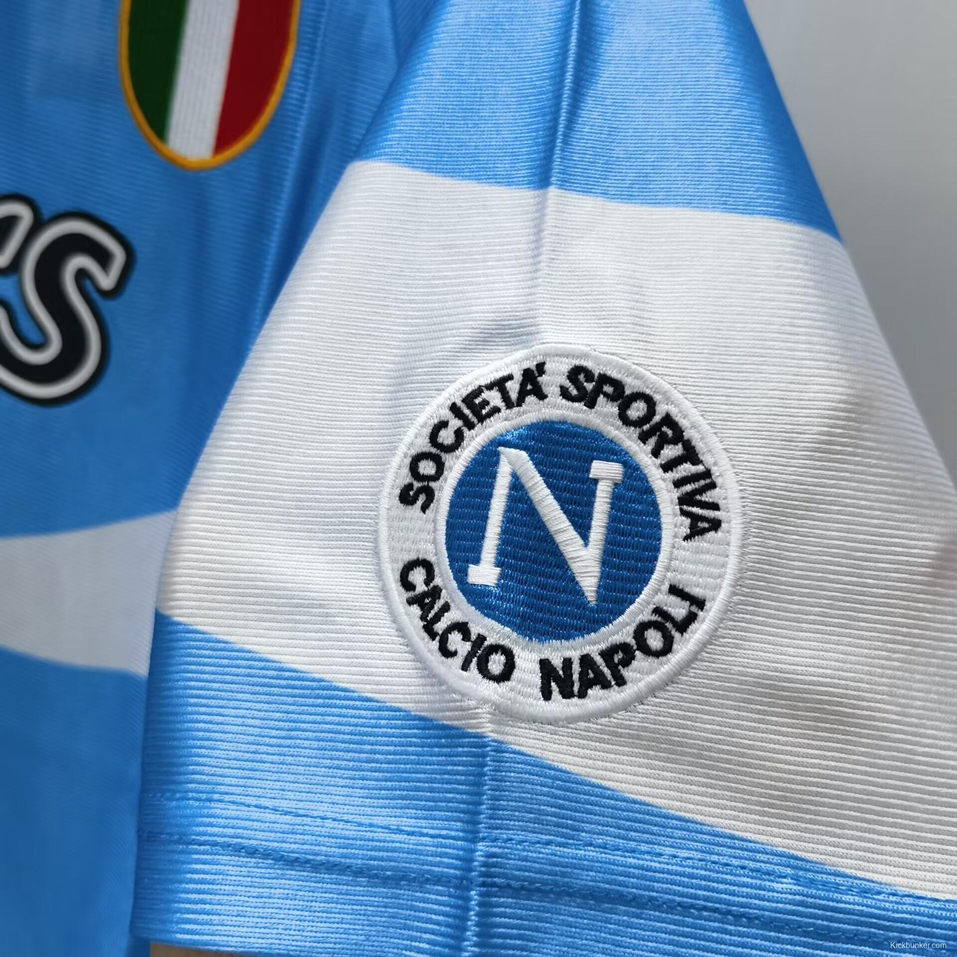 Retro 90/91 Napoli Home Second Jersey