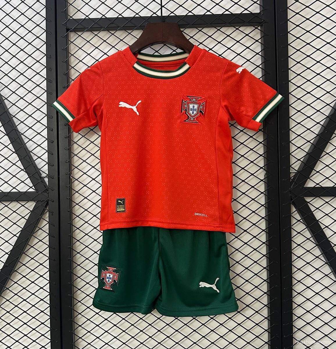 2025 Kids Portugal Home Jersey