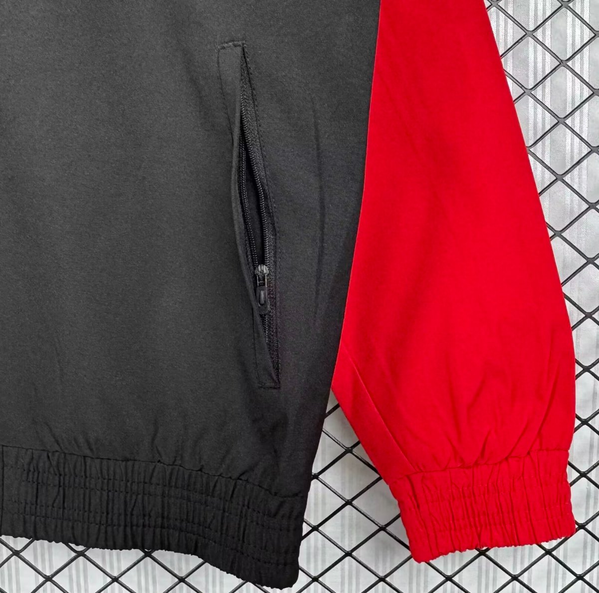 Retro 92/93 Sevilla White/Black/Red Windbreaker
