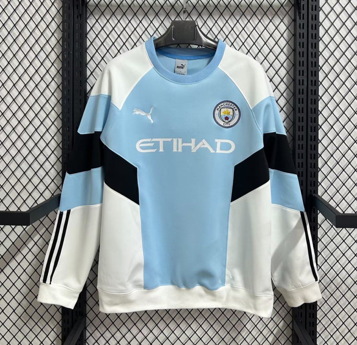 25/26 Manchester City White/Sky Blue Hoodie