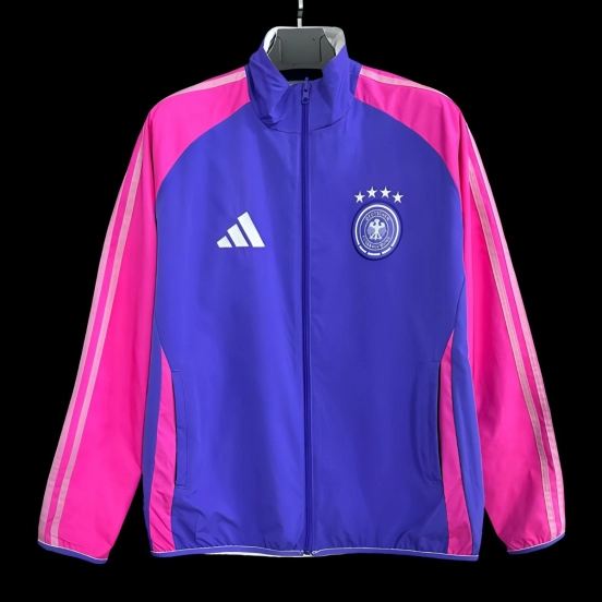 2026 Germany Purple/Blue Full Zipper Windbreaker