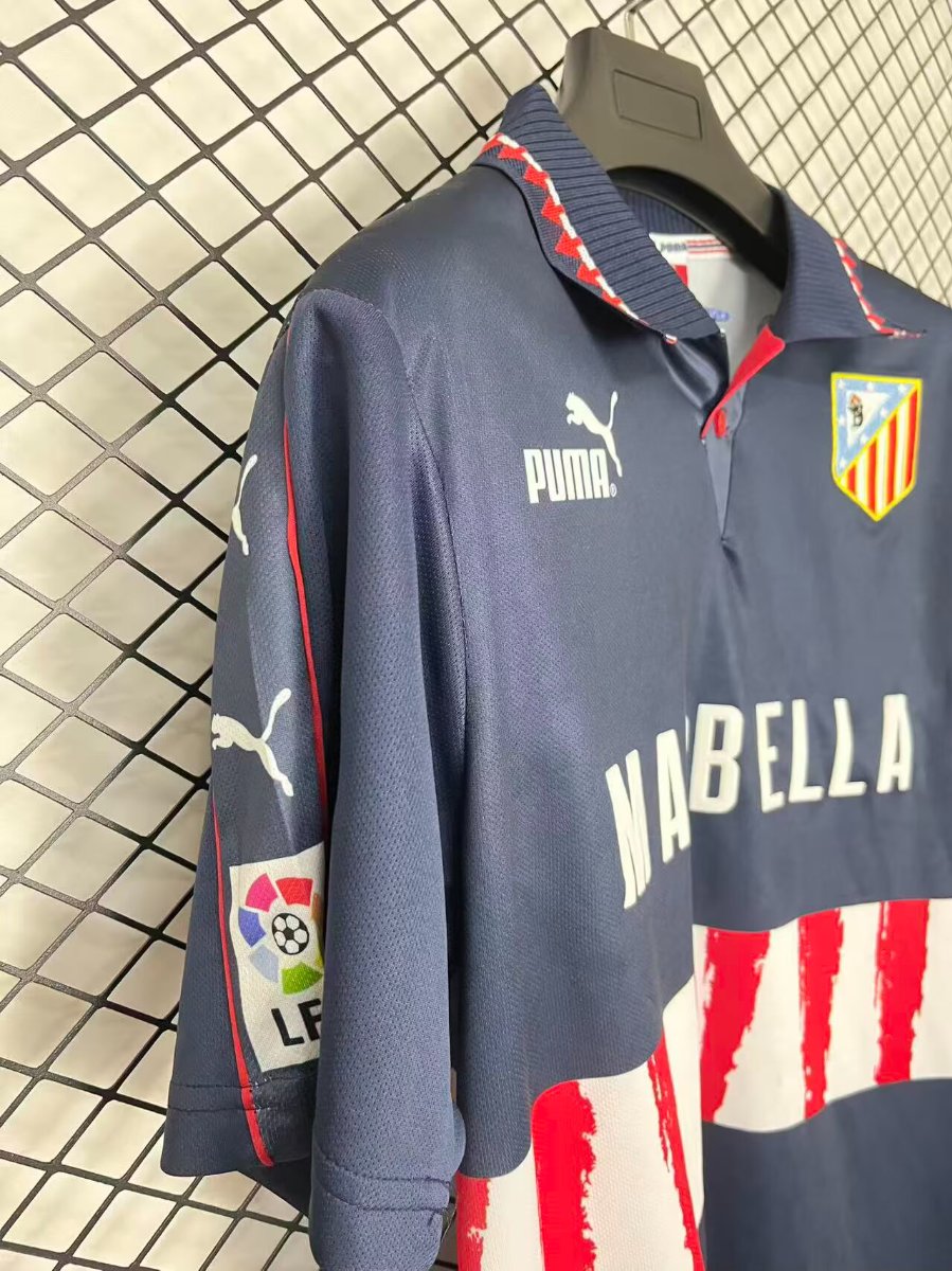 Retro 97/98 Atletico Madrid Away Navy Jersey