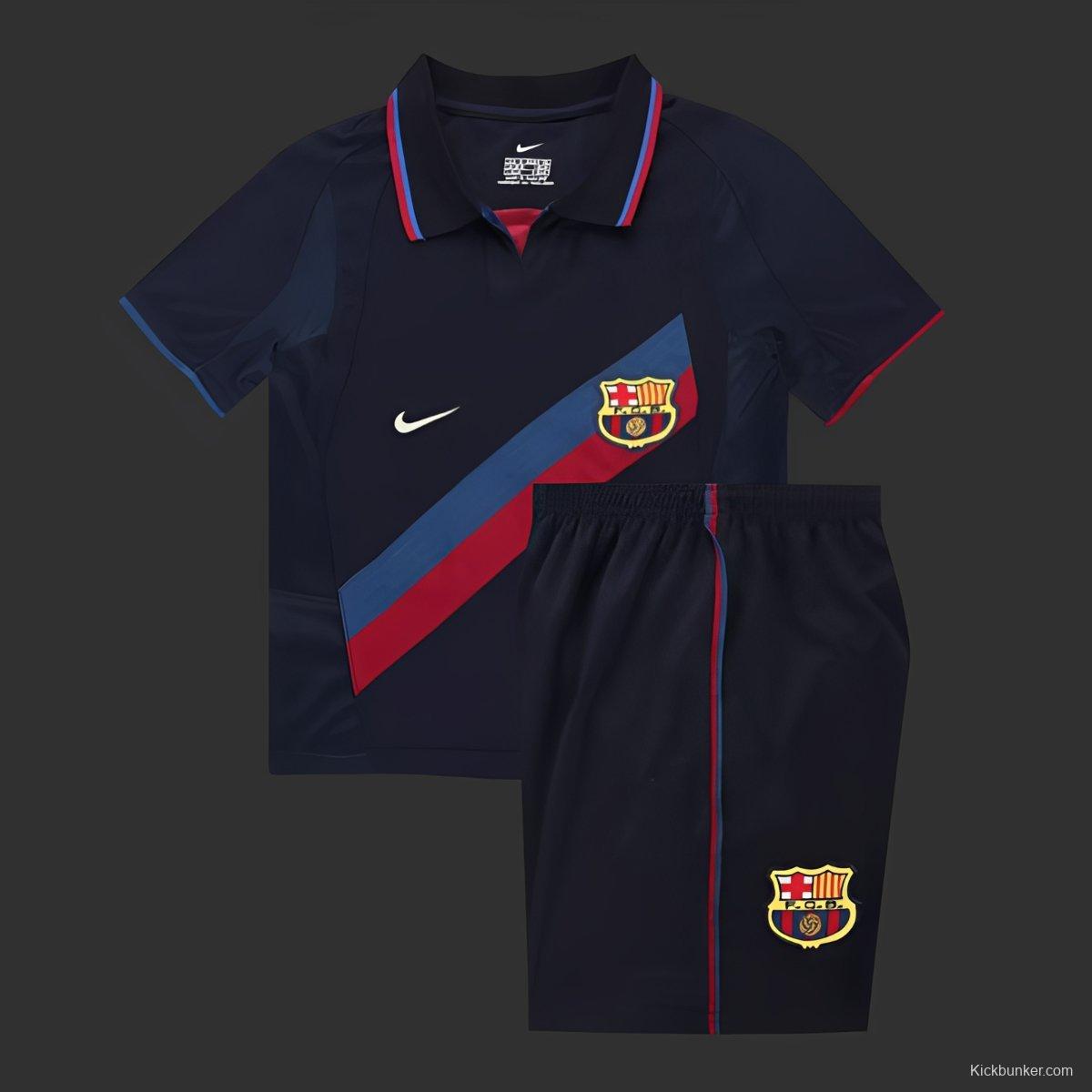 Retro Kids 02/03 Barcelona Third Jersey