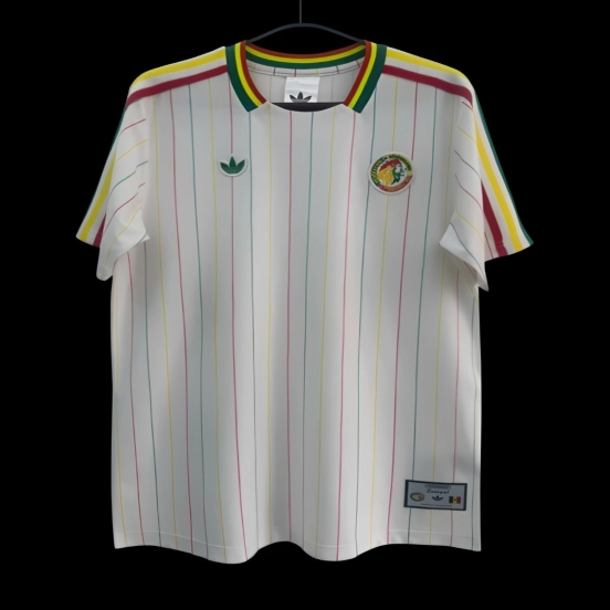 2026 Senegal Adidas Terrace Icons White Jersey