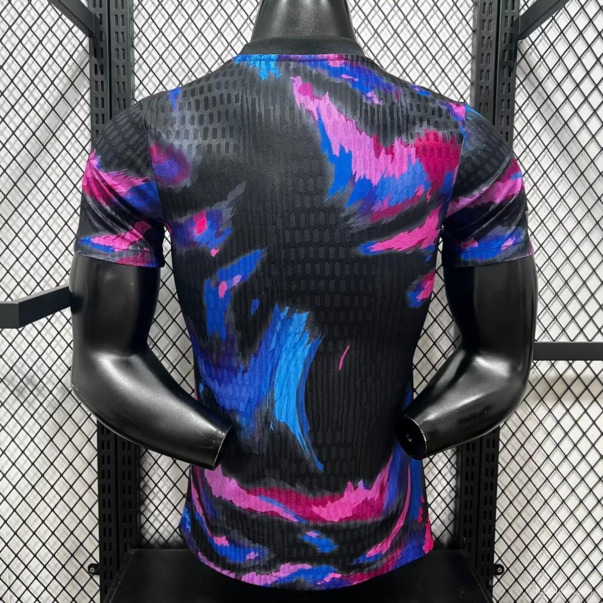 Player Version 25/26 PSG Paris Saint-Germain Black Pink Blue Special Edition Soccer Jersey