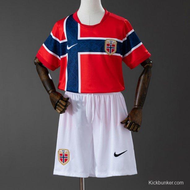 2026 Kids Norway Home Kit Jersey Size 16-28