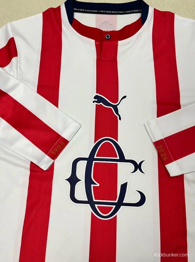 26/27 Chivas Guadalajara 120th Anniversary Long Sleeve Jersey