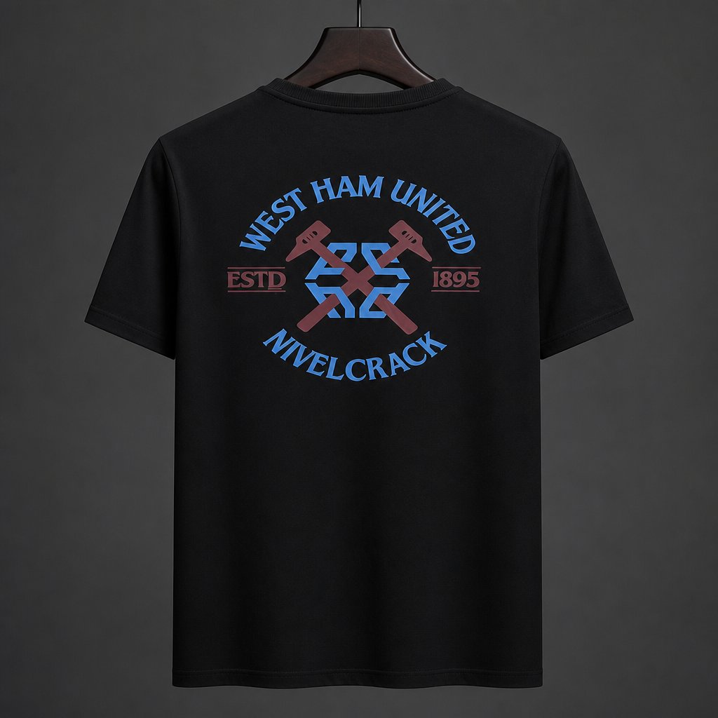26/27 West Ham United NVLCRK Crest Men's Black Football T-Shirt