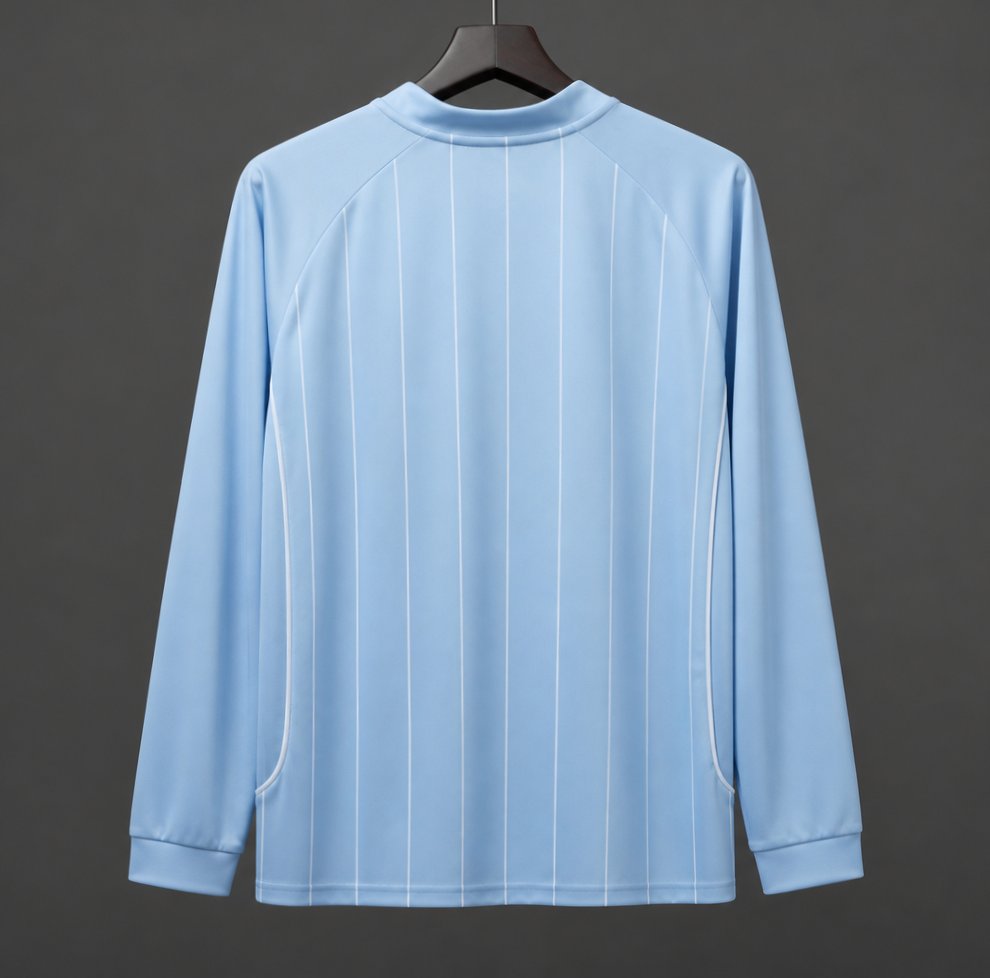 Retro 07/08 Manchester City Home Long Sleeve Soccer Jersey
