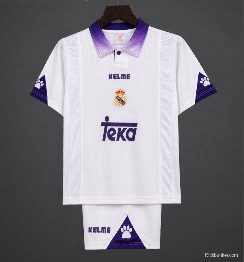 Retro Kids 97/98 Real Madrid Home Jersey