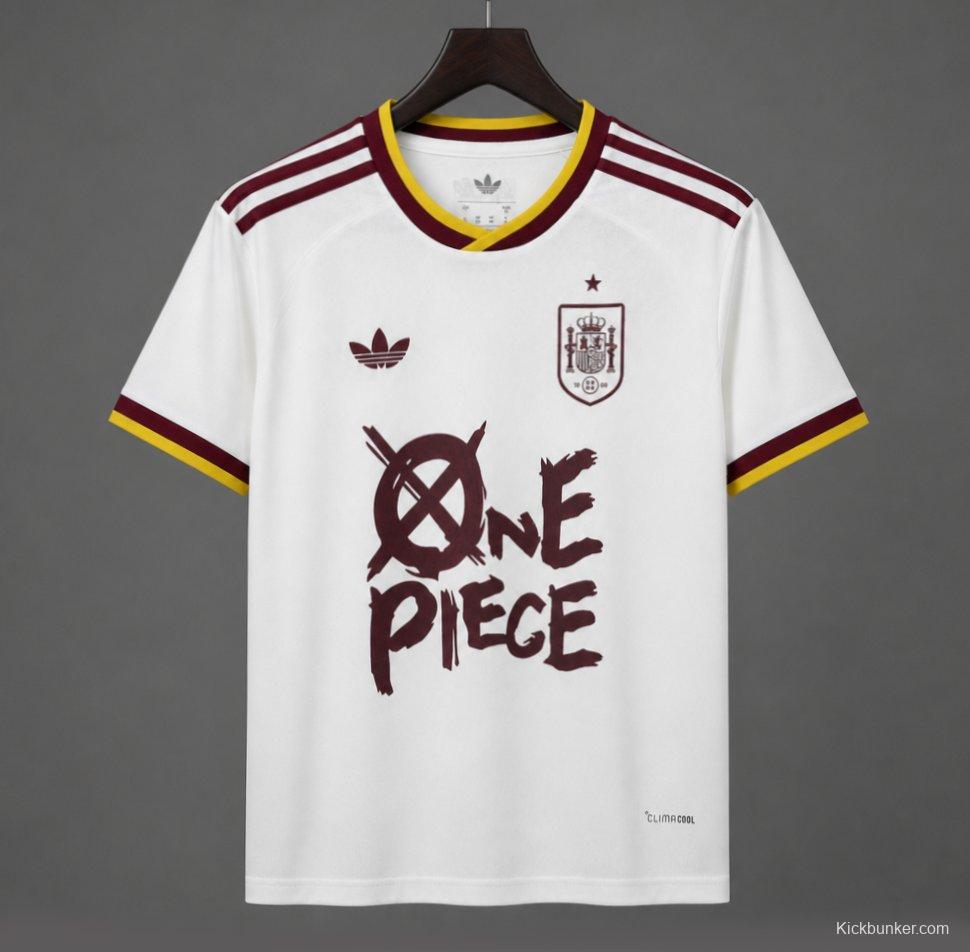 2026 Spain x One Piece Away Special Printing Jersey
