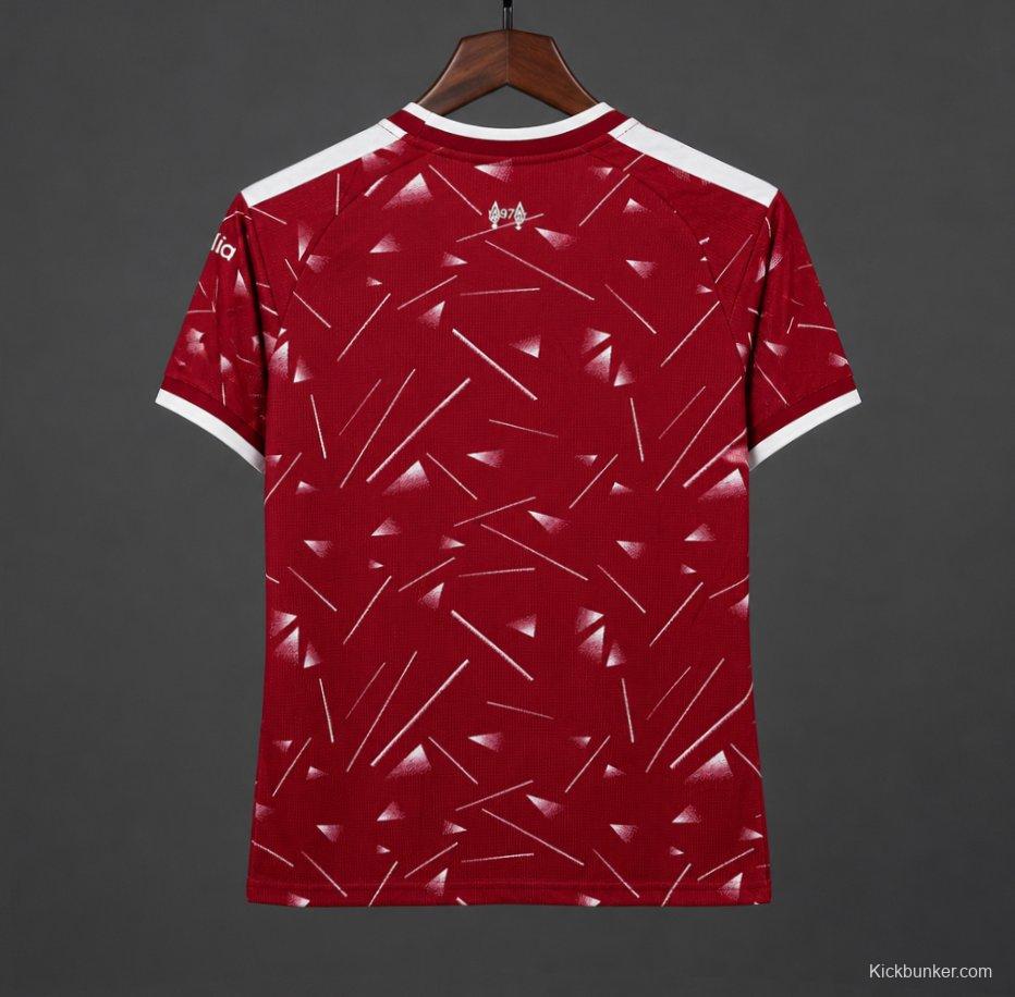 26/27 Womens Liverpool Red with Triangle Pattern Home Jersey