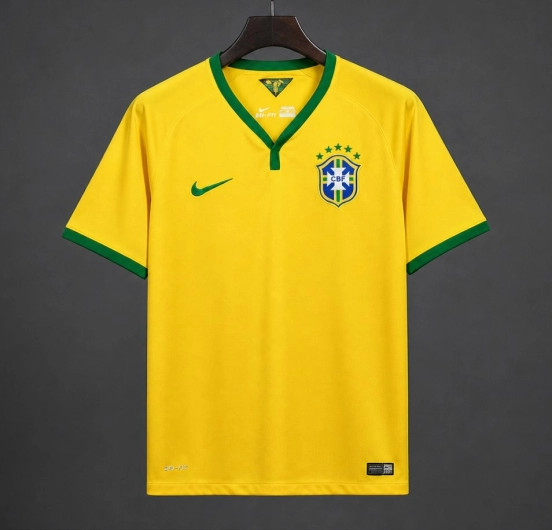 Retro 2014 Brazil Home Jersey