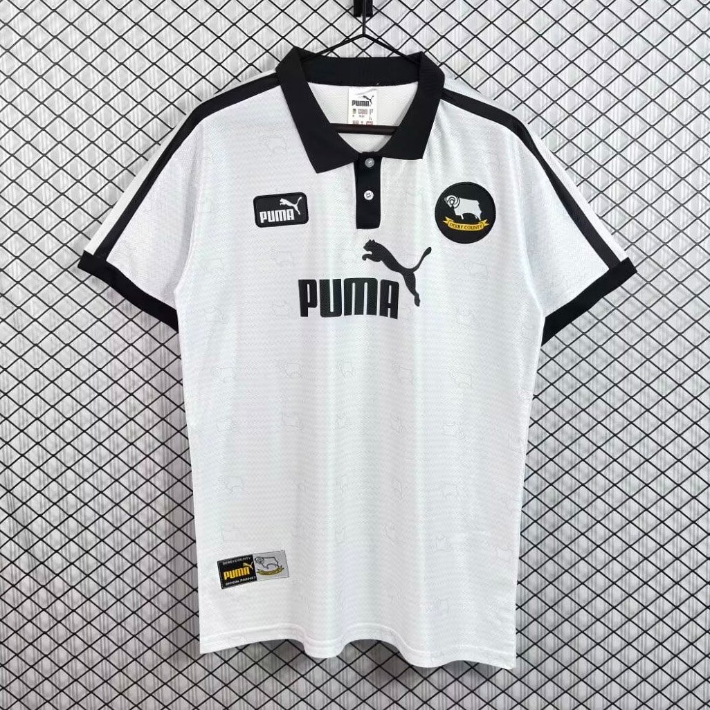 Retro 97/98 Derby County Home White Jersey