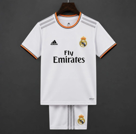 Retro Kids 13/14 Real Madrid Home Jersey